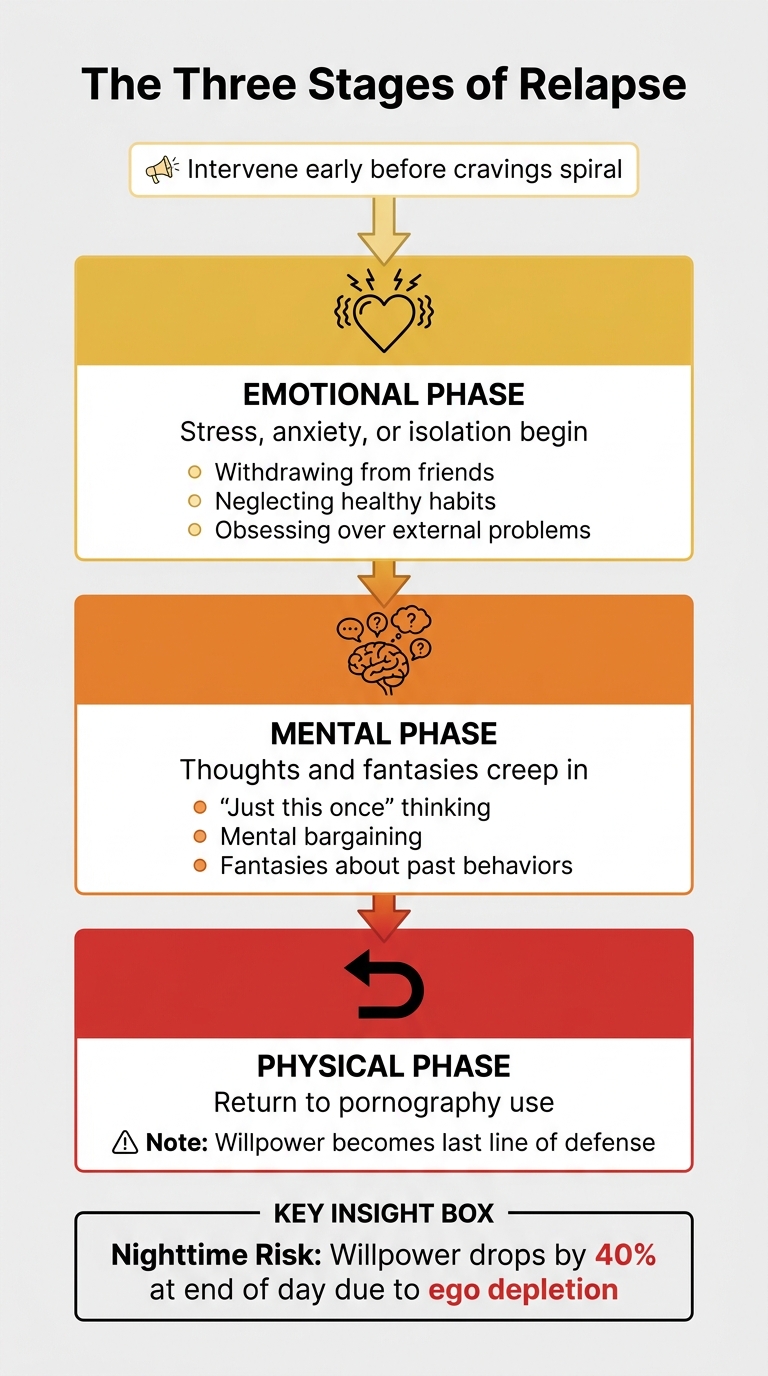 The Three Stages of Relapse: Emotional, Mental, and Physical Progression